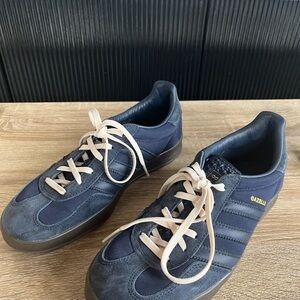 Brand New (Worn Once) Adidas Gazelle Navy Sneakers